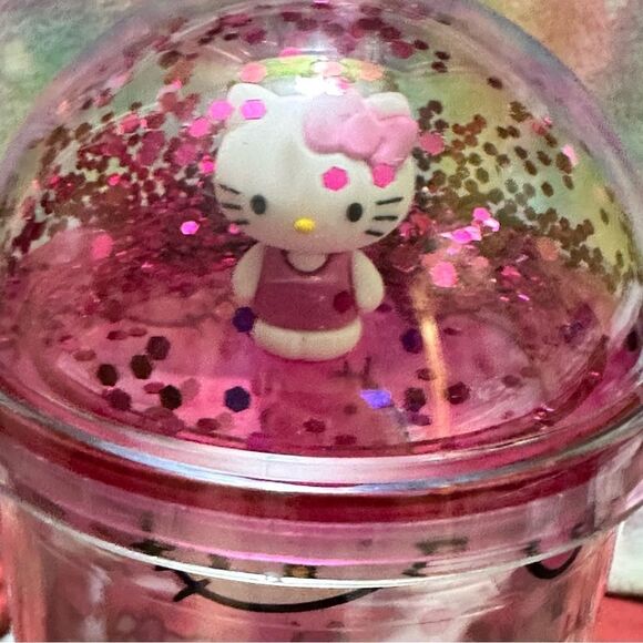 Hello Kitty Glitter Acrylic Travel Cup - Picture 7 of 7